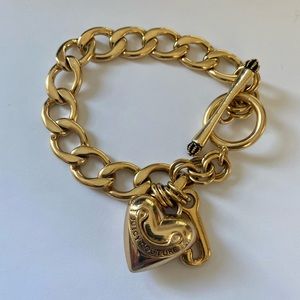 Juicy Couture Heart Charm Bracelet Starter Chain